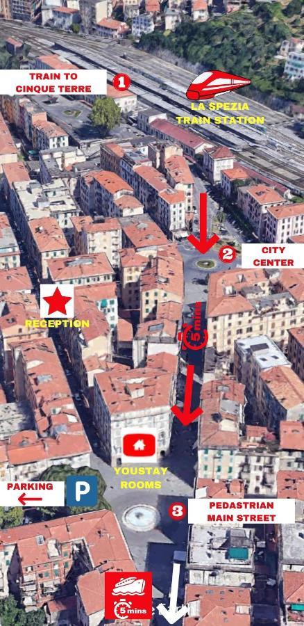 You Stay "Main Street & Station" La Spezia Buitenkant foto
